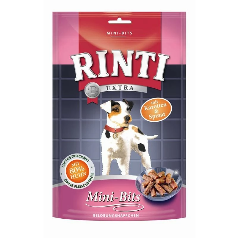 Rinti Mini Bits Karotte & Spinat | 12x 100g Hundesnack 1 Rinti Mini Bits Karotte & Spinat | 12x 100g Hundesnack
