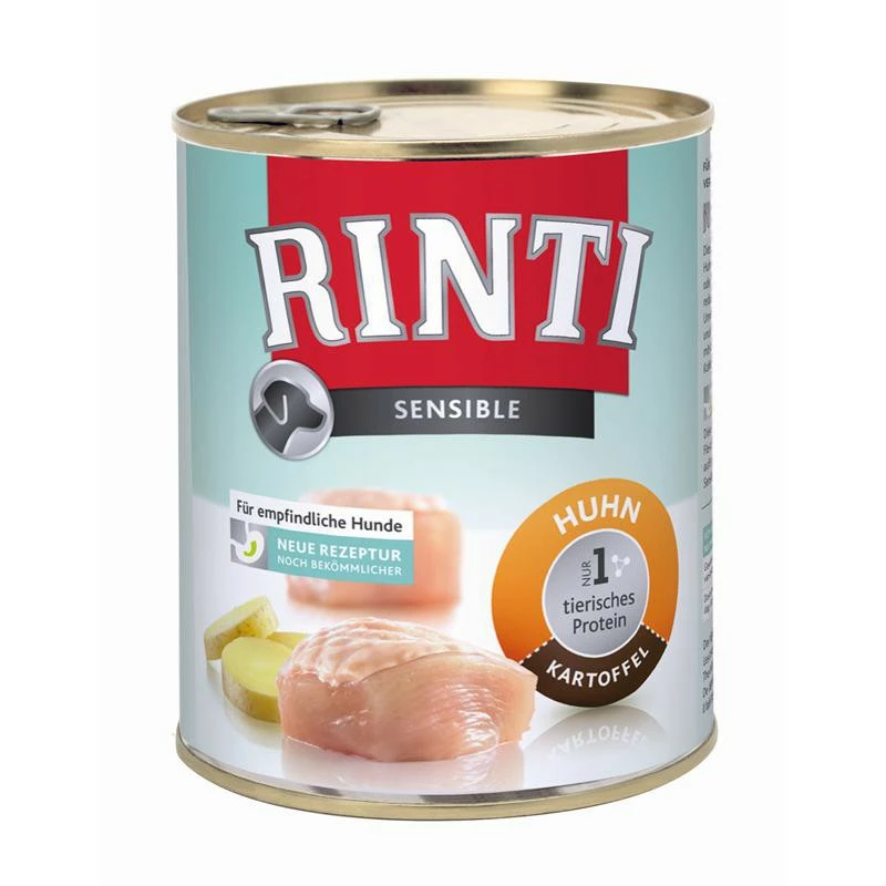 Rinti Sensible Huhn & Kartoffeln | 12x 800g Hundenassfutter 1 Rinti Sensible Huhn & Kartoffeln | 12x 800g Hundenassfutter