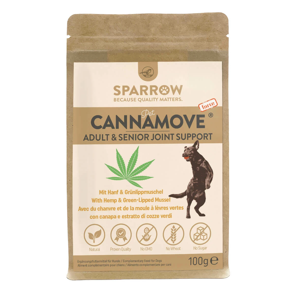 Sparrow Pet CannaMove Forte | 100g 1 Sparrow Pet CannaMove Forte | 100g