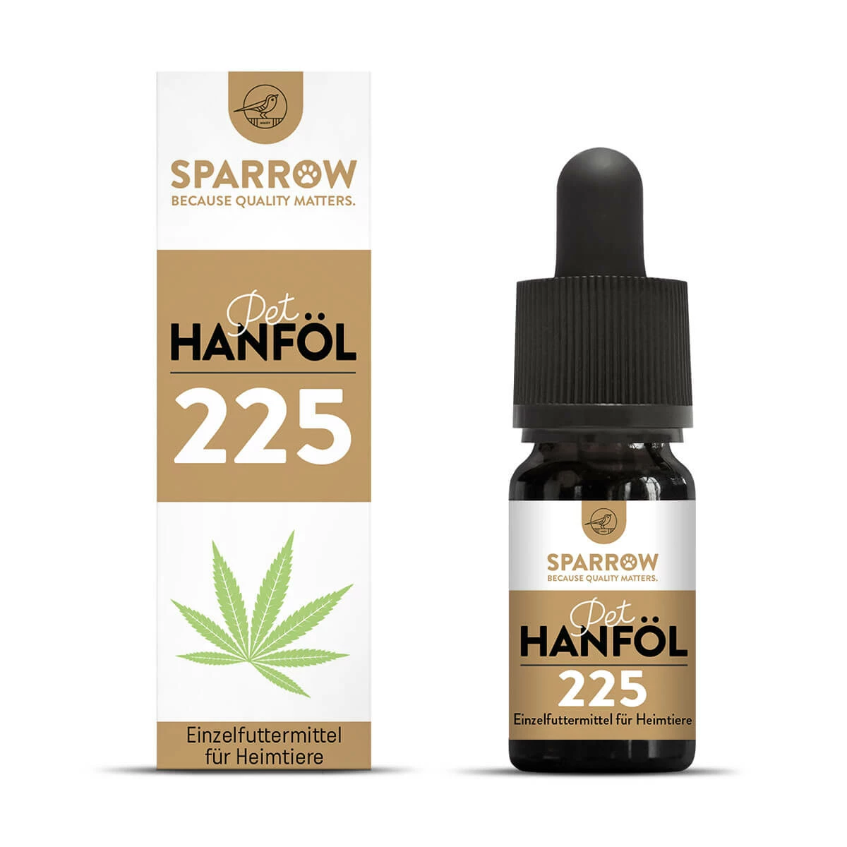 Sparrow Pet Vollspektrum Hanföl 225 | 10ml 1 Sparrow Pet Vollspektrum Hanföl 225 | 10ml
